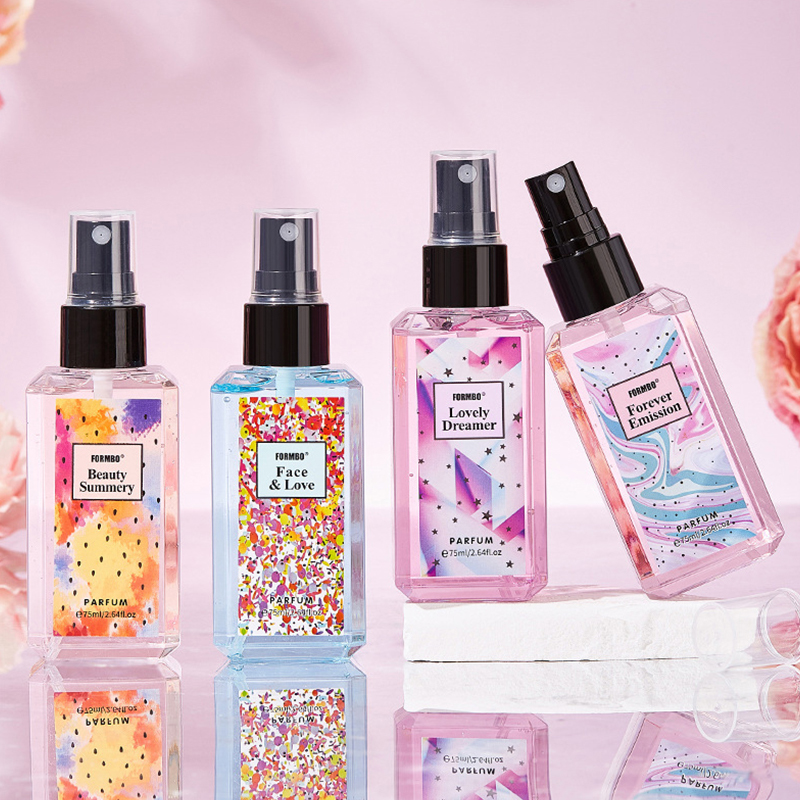 مجموعة عطور مجموعة هدايا كولونيا بخاخ الجسم وغسول الجسم برائحة تدوم طويلاً مجموعة 75 مل+75 مل