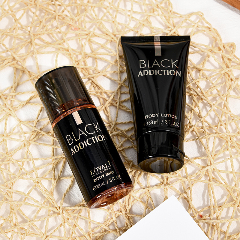 طقم هدايا عطر 88 مل رذاذ للجسم و 88 مل غسول للجسم طقم هدايا للنساء والرجال بخاخ للجسم