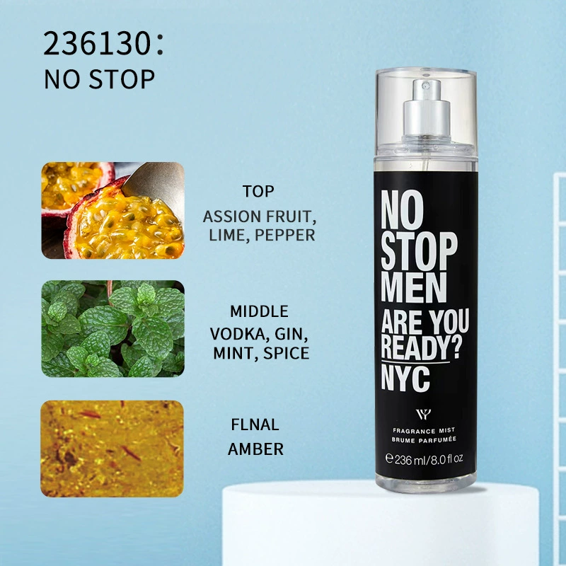 بخاخ عطر الجسم الأصلي بنكهة الأزهار والفواكه 236 مل عطر يدوم طويلاً للرجال