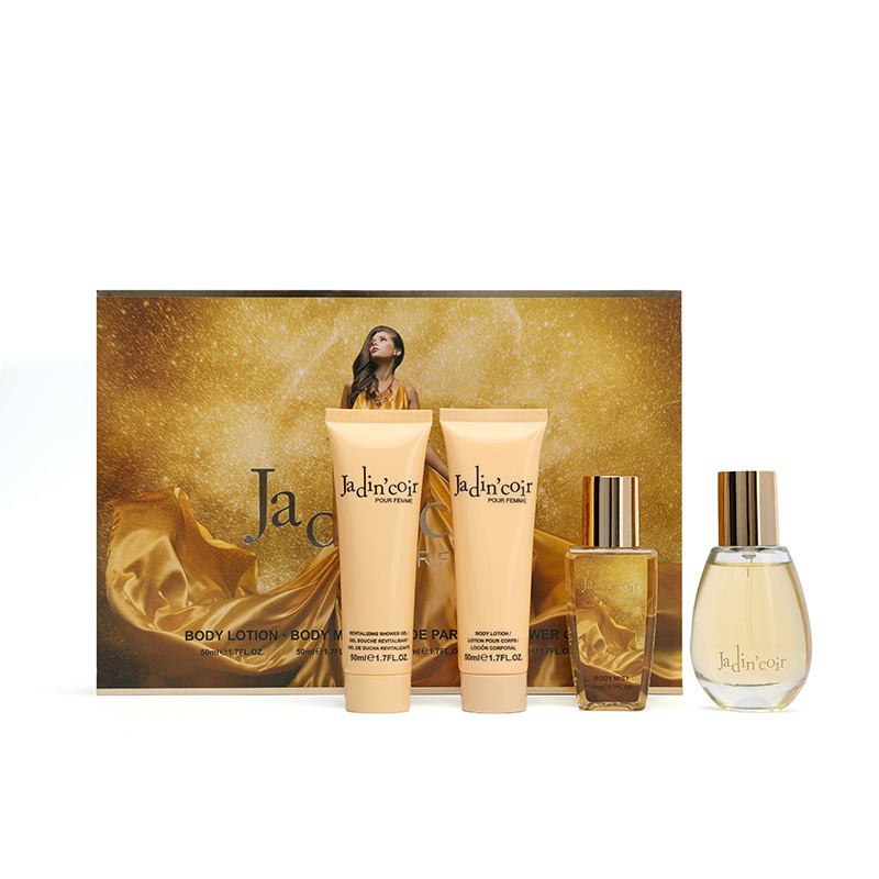 مجموعة هدايا للعناية بالبشرة للاستحمام والسبا تتضمن جل استحمام وغسول للجسم ورذاذ للجسم وعطر للنساء