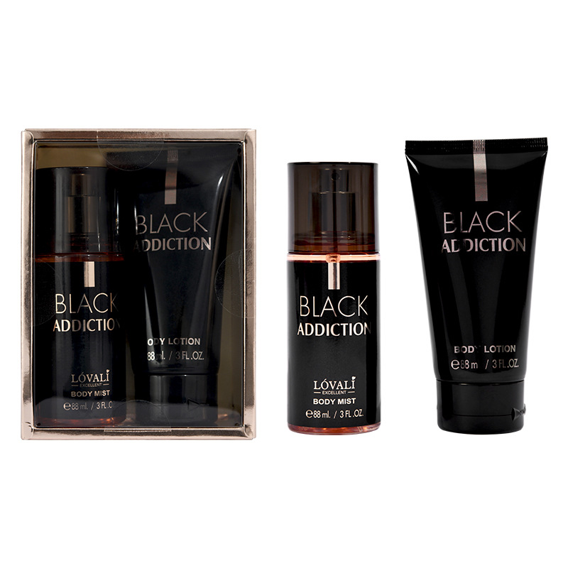 طقم هدايا عطر 88 مل رذاذ للجسم و 88 مل غسول للجسم طقم هدايا للنساء والرجال بخاخ للجسم