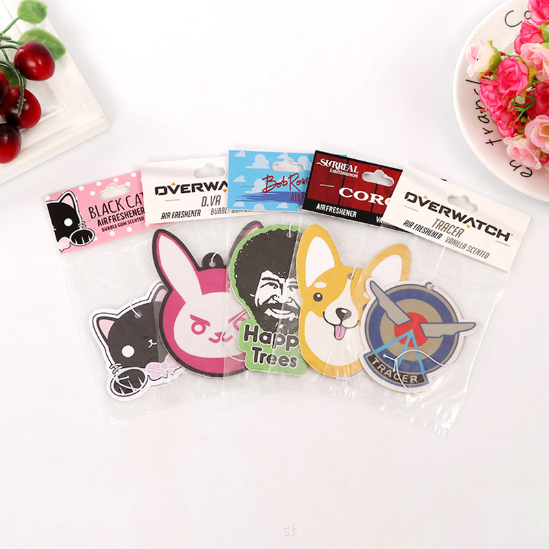 تصميم معطر هواء مضحك للسيارة/معطر هواء ورقي/معطر هواء معلق