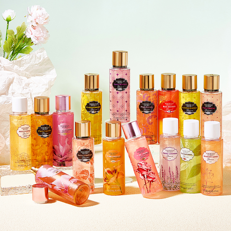 بخاخ للجسم 250 مل بخاخ لامع معطر برائحة الأزهار بخاخ ناعم للجسم للنساء بخاخ للجسم 250 مل بخاخ لامع معطر برائحة الأزهار بخاخ ناعم للجسم للنساء