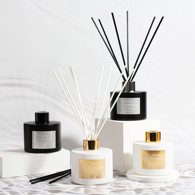 عطر منزلي 150 مل لمجموعة موزع القصب عطر زجاجي مع الروطان