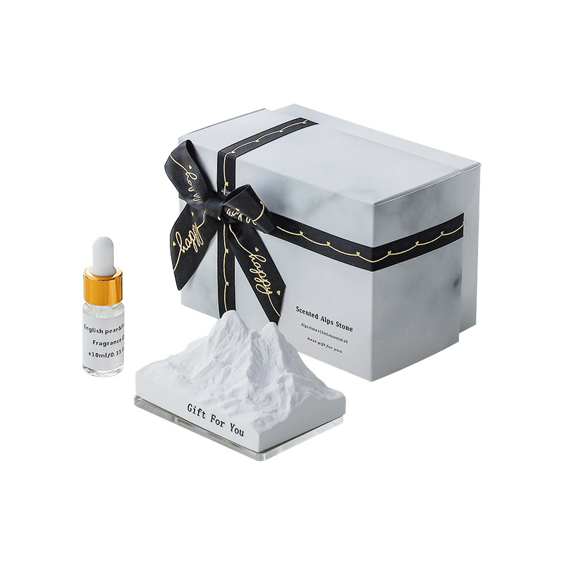 مكيف هواء من الجبس الصلب، ناشر حجري، قلادة علاج عطري صديقة للبيئة، ديكور داخلي للسيارة، عطر منفذ هواء الزفاف