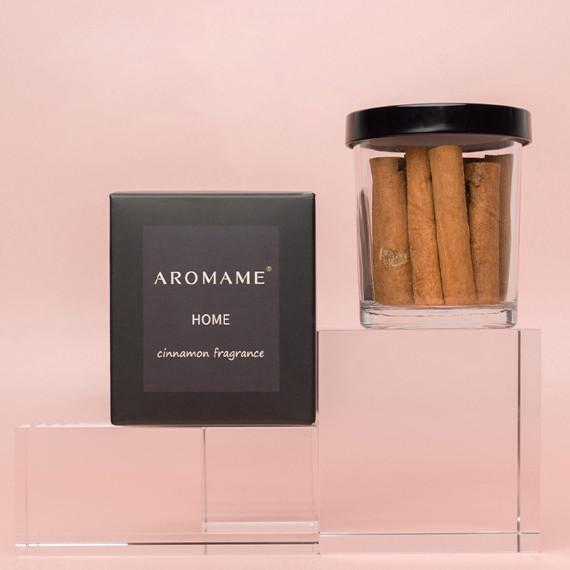 موزع الروائح ومزيل الروائح في برطمان من الكريستال الحجري ومعطر الهواء برائحة الزهور الجافة والقرفة