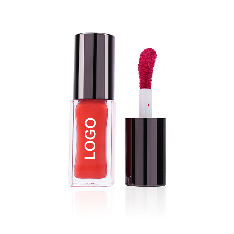 ملمع شفاه نباتي شفاف يتميز بمكياج أحمر شفاه سائل معدني قائم على الزيت