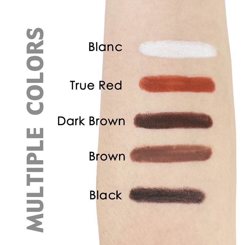 قلم تحديد العيون جل ناعم للغاية مقاوم للماء وخالي من القسوة على النباتات بخمسة ألوان