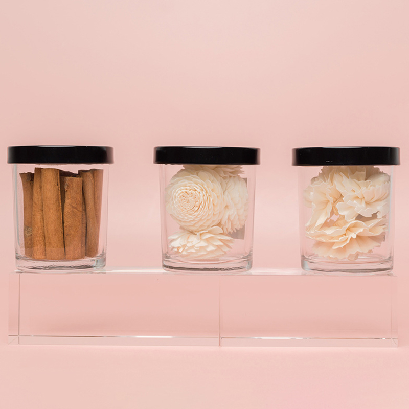 موزع الروائح ومزيل الروائح في برطمان من الكريستال الحجري ومعطر الهواء برائحة الزهور الجافة والقرفة