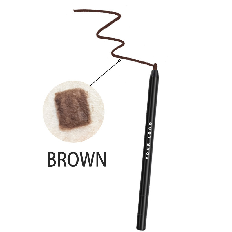 قلم تحديد العيون جل ناعم للغاية مقاوم للماء وخالي من القسوة على النباتات بخمسة ألوان