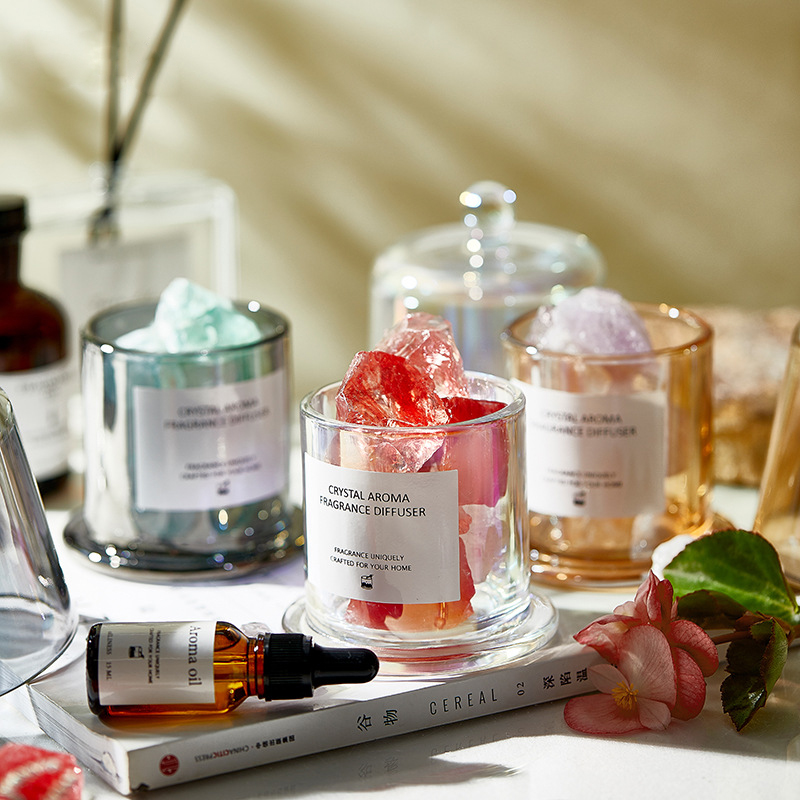 حجر كريستال منتشر حجر لا ينفجر حجر عطري هدية إبداعية للعطور الداخلية زينة الزيوت العطرية العلاج بالروائح