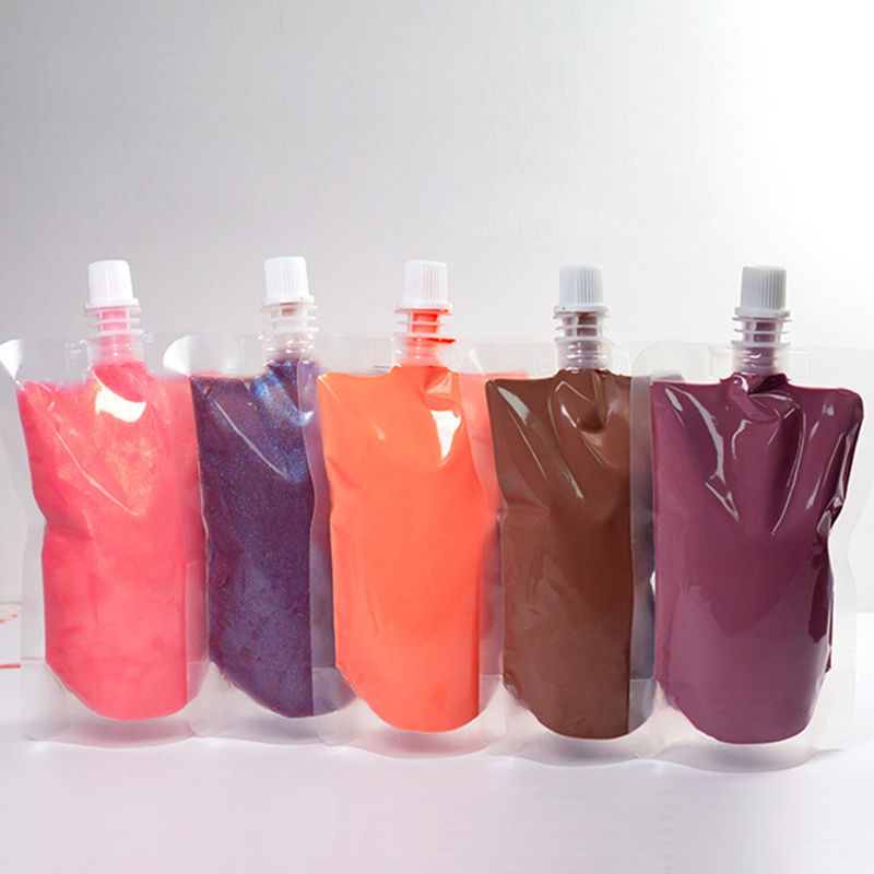 كيس بلاستيكي سعة 200 مل، كيس فوهة ملمع الشفاه، صبغة أساسية لملمع الشفاه نباتية وخالية من القسوة