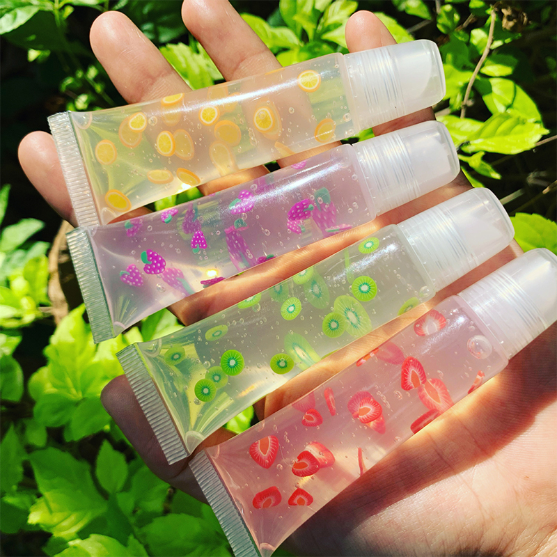 ملمع شفاه نباتي شفاف 12 لونًا ملمع شفاه نباتي شفاف 12 لونًا