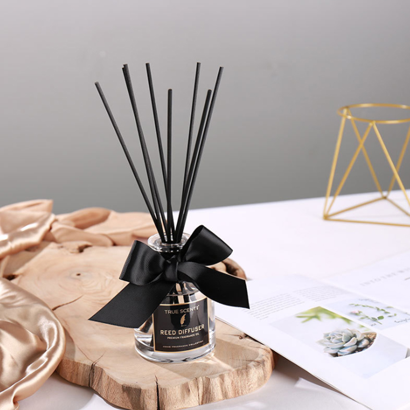 220 مل موزع قصب العلاج العطري عالي الجودة 220 مل بدون نار شفاف مع روائح قابلة للتغيير