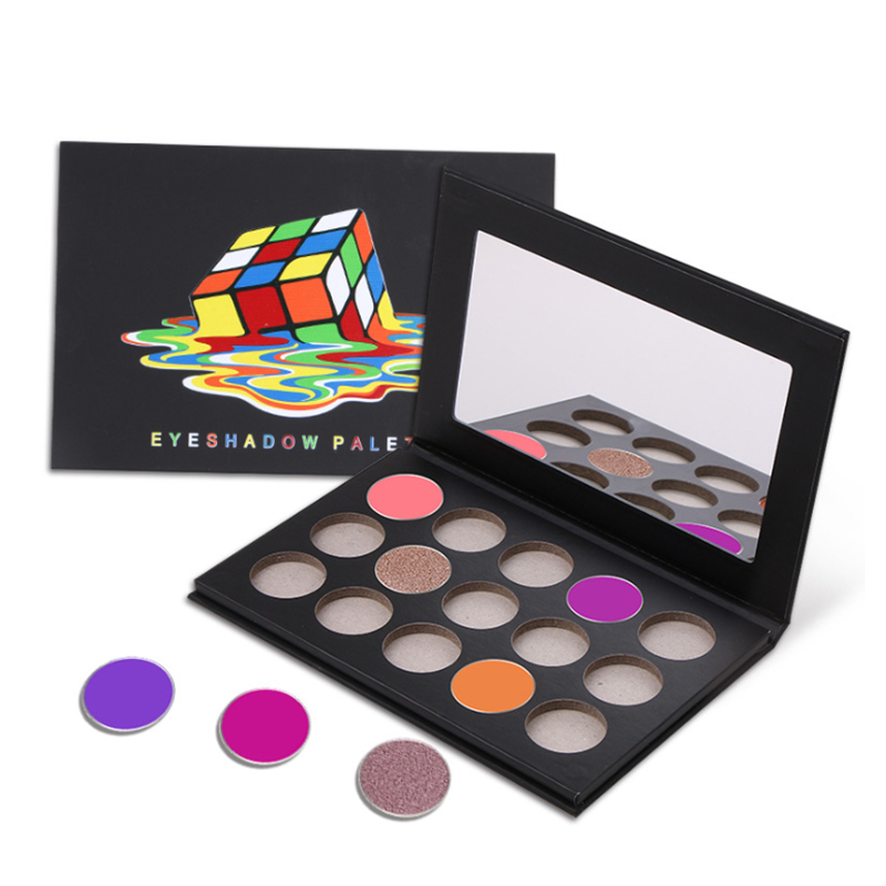 مجموعة ظلال العيون اللامعة غير اللامعة المضغوطة من مستحضرات التجميل بـ 15 لونًا