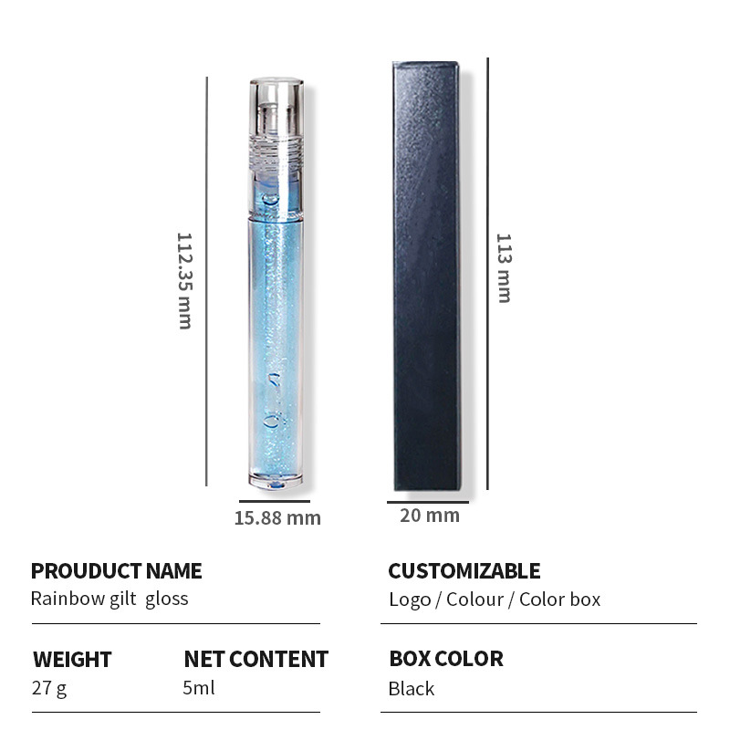 ملمع شفاه سائل لطيف ورطب مرطب لامع لامع شفاف للشفاه