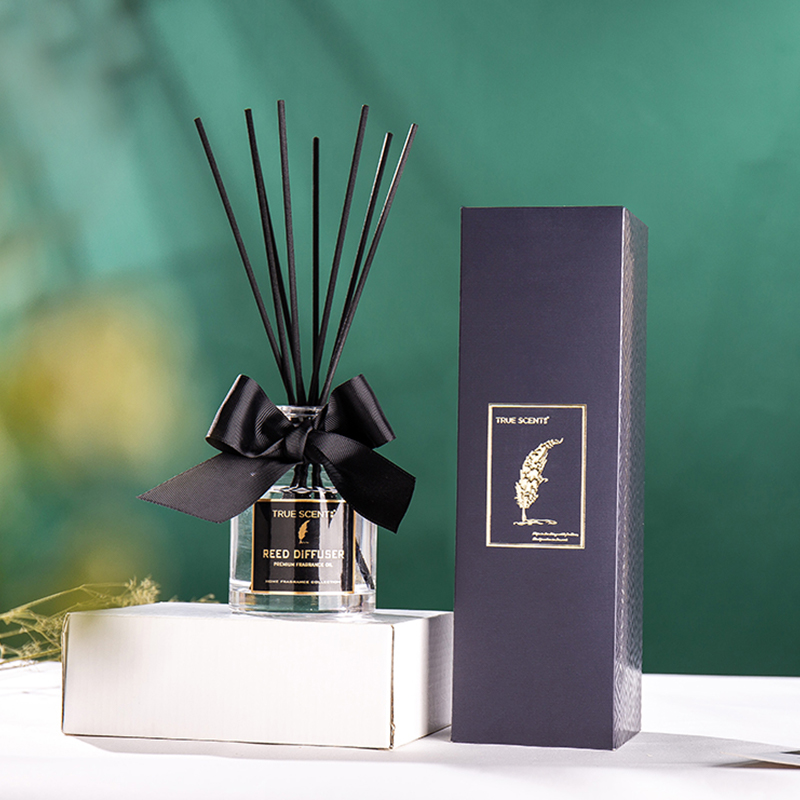 220 مل موزع قصب العلاج العطري عالي الجودة 220 مل بدون نار شفاف مع روائح قابلة للتغيير