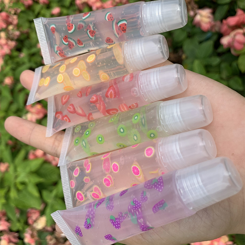 ملمع شفاه نباتي شفاف 12 لونًا