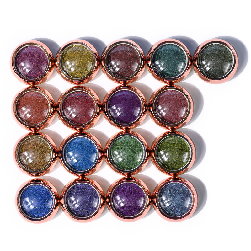 ظلال عيون Chameleon Single ذات الصبغة ثنائية اللون مكونة من 17 لونًا