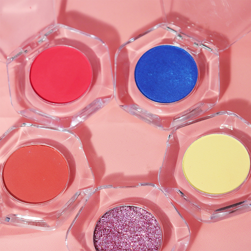 2.5 جرام من ظلال العيون المفردة عالية الصبغة، ظلال عيون فضفاضة لامعة، بودرة ظلال العيون