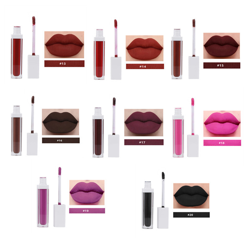 أحمر شفاه نباتي غير لامع يدوم طويلاً، ملمع شفاه مقاوم للماء