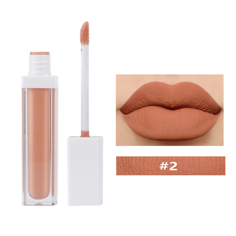 أحمر شفاه نباتي غير لامع يدوم طويلاً، ملمع شفاه مقاوم للماء